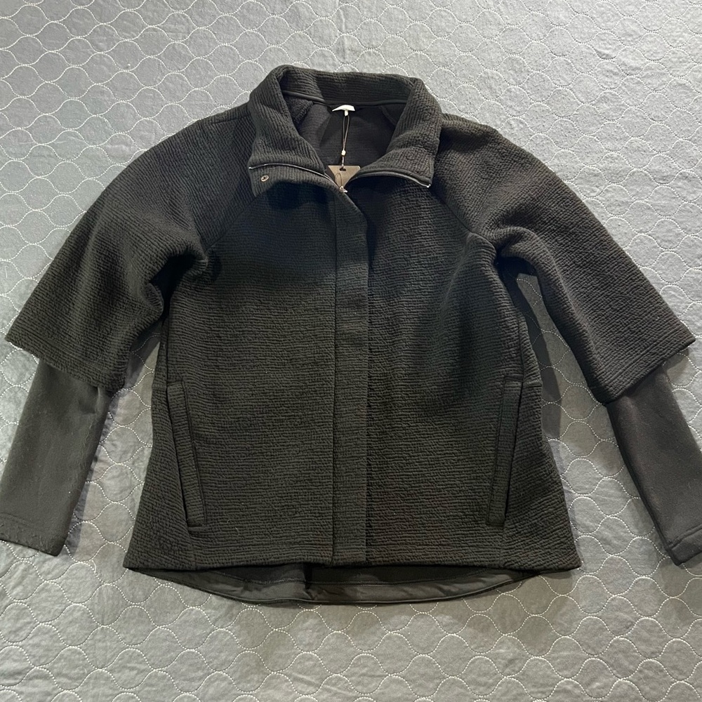NWT CALIA by Carrie Underwood Black Teddy Jacket